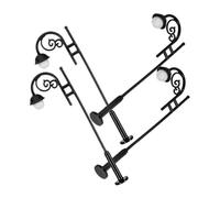 WEKAMOS 4piezas Mini Farolas De Calle para Casa De Muñecas Lámpara De Tren De Ferrocarril Decoración De Paisaje Miniatura Accesorios para Escenarios De Jardín y Parque