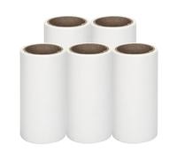 WEKAMOS 5 Rollos de Cinta Adhesiva Papel Adhesivo Duradero Recubrimiento Uniforme para Limpieza de Rodillos Quitapelos de Mascotas para Uso en Casa