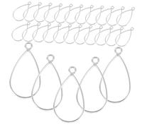 WEKAMOS 50 Piezas Open Alloy Water Drop Bezel Charms For Resin Jewelry Making Diy Pendants Craft Accessories