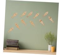 WEKAMOS 50 Piezas Peces de Madera sin Terminar para Manualidades Adornos Colgantes con Estilo Decoración Náutica DIY para Hogar