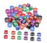 WEKAMOS 50piezas Tobillera Cerrada Anillos para Patas De Mensajera y Loro Anillos para Patas De Ave Aves De Corral para Identificar Pollos y Granjas