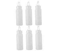 WEKAMOS 6 Piezas Biberón para Animales Pequeños Botella de Alimentación para Corderos Lechones y Ovejas Material Duradero y Fácil de Limpiar Portátil para Crianza de Ganado