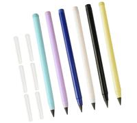 WEKAMOS 6 piezas Lápices Eternos sin Tinta Unidades Lápices y Duraderos para Estudiantes y sin Necesidad de Afilar Material Resistente para Escritura y Dibujo