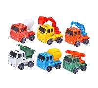 WEKAMOS 6 Piezas Mini Coches Juguete para Vehículos de Dibujos Animados con Juego de Estilos Aleatorios Regalo y Seguro para Niñas