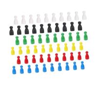 WEKAMOS 60 Piezas de Peones de Juego de Madera Accesorios para Juegos de Estrategia y Mesa Piezas Educativas Compactas para Damas y Ajedrez Uso Portátil