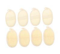WEKAMOS 8 Piezas Esponjas Naturales de Lufa para Baño y Ducha Exfoliantes Suaves para Cuerpo y Rostro Almohadillas para Limpieza Profunda y Eliminación de Maquillaje