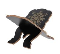 WEKAMOS Atril para Libros de Oración de Madera Negra Desmontable, Soporte para Estantería Vintage, Expositor Abierto Multifuncional para Hogar, Oficina y Escuela, Estantería Rústica