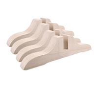WEKAMOS Bases de Soporte para Divisor de Habitaciones de Madera Beige Instalación Sencilla y Diseño Ajustable para Oficina y Creación de Privacidad, Paquete de 4 Piezas