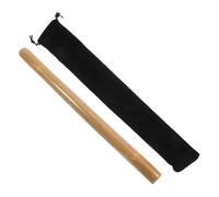 WEKAMOS Bastón de Masaje de Bambú Portátil con Bolsa de Viaje Rodillo Muscular para Aliviar Tensión Espalda Cuello Piernas y Brazos Herramienta de Masaje Corporal Natural