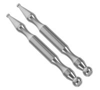 WEKAMOS Bastones de Masaje para Puntos Gatillo de Acero Inoxidable 2 Piezas, Herramienta de Acupresión Facial y Corporal, Terapia de Puntos de Presión para Cuello y Espalda,