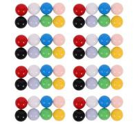 WEKAMOS Bolas de Canicas Sólidas 12 Mm 80 Piezas Multicolor, Juego Educativo de Matemáticas, Piezas de Juego de Mesa para Desarrollar Coordinación y Creatividad en Estilo Estilo Aleatorio