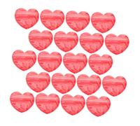 WEKAMOS Bolsas Autosellantes para Joyería 20 Piezas Diseño de Corazón Rojo Pequeñas Bolsas Transparentes para Guardar Collares y Anillos Portátiles y Resistentes para Regalos y