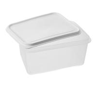 WEKAMOS Caja de Fermentación para Masa de Pan 4L Pequeña Recipiente Reutilizable de PP Seguro Tapa Hermética Bandeja Compacta para Fermentar y Almacenar Alimentos en Cocina y