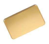 WEKAMOS Caja de Hojalata Rectangular Dorada Pequeña con Tapa para Almacenamiento de Dulces y Regalos Contenedor Metálico para Boda Fiesta y Decoración Navideña Caja para Embalaje y