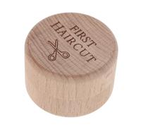 WEKAMOS Caja de Madera Conmemorativa para Recuerdo de Caja de Recuerdos para Bebés Contenedor para Guardar el Primer Corte de Pelo y Dientes de Leche para Anuncio de Recién Nacido