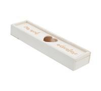 WEKAMOS Caja de Madera Elegante para Almacenamiento y de Test de Embarazo con Tapa Souvenir para Anuncio de Embarazo y Conservación de del Regalo para Shower y Fiestas de Revelación