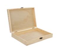 WEKAMOS Caja de Madera para Portátil Diseño Simple Caja Creativa Almacenamiento Multiusos Madera Duradera para Joyería y Cigarros