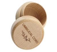 WEKAMOS Caja Organizadora para Cordón Umbilical de Ñiño Caja de Madera Reutilizable Pequeña con Cierre Hermético Estuche para Recuerdos de Recién Nacidos Obsequio Práctico para Shower