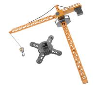 WEKAMOS Camión Grúa de Juguete Elevación Manual Modelo de Grúa Torre de Metal Fundido Vehículo de Construcción para Juguete Educativo de Desarrollo Motriz Adecuado para Juego