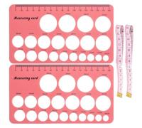 WEKAMOS Cinta Métrica Para Pezones De Silicona Herramienta De Medición Para Niples Plantilla Para Dibujar y Dimensionar Bridas Coser El Cuerpo