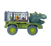 WEKAMOS Coche De Dinosaurios Niños Grandes, Juguete Educativo De Plástico Seguro, 3 Dinosaurios, 1 Huevo y 1 Árbol, Juego Interactivo para Niños Casa