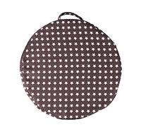 WEKAMOS Cojín Elevador Antideslizante para Silla de Niña Almohadilla Redonda de Grosor Soporte Seguro para Tronas Portátiles Uso Casa y Restaurantes Color Café Star