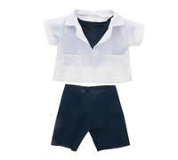WEKAMOS Conjunto de Ropa para de Peluche Disfraz Suave y Cómodo Incluye Bata y Pantalones para Doctores y Enfermeros Infantiles Compatible con Peluches