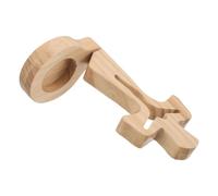 WEKAMOS Cruz de Madera sin Terminar Tamaño Pequeño (14x7.5x5.5 Cm) Decoración Cristiana para Mesa, Adorno Espiritual para Salas de Oración y Centros de Mesa, Mini Cruz de Madera Sencilla