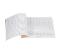 WEKAMOS Cuaderno de Contabilidad en Blanco Cuadrícula Doble Cara Tamaño Compacto Papel Que Evita Traspaso de Tinta Libro Mayor de Gestión de Inventario y Finanzas Adecuado para