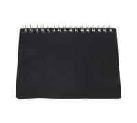 WEKAMOS Cuaderno de Contraseñas A6 Tamaño Pequeño, Encuadernación en Espiral con Pestañas Alfabéticas, Organizador Portátil para Url, Usuarios y Claves, Libro Negro para Uso Personal