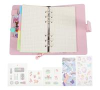 WEKAMOS Cuaderno de Hojas Sueltas DIY de Dibujos Animados Unicornios, Bloc de Notas Desmontable Tamaño Pequeño, Material Duradero para Estudiantes, Álbum de Recortes Portátil para Escuela