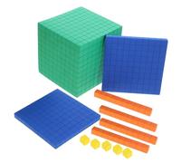 WEKAMOS Cubos Matemáticos de Espuma para Modelo Decimal de Tres para Aprendizaje de Matemáticas Primaria Bloques Didácticos para Sumas Restas Multiplicaciones y Divisiones Educativo para