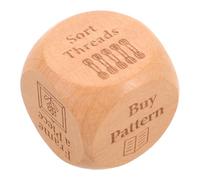 WEKAMOS Datos De Decisión para Costura Dados Artesanales Hechos A Mano Dados De Decisión De Madera para Costura Y Acolchado para Aficionados para
