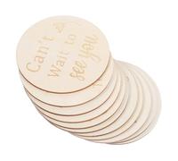 WEKAMOS Discos Semanales De Embarazo De Madera Doble Cara Para Futuras Mamás, Marcador Redondo De 11 Piezas, Accesorio Fotográfico y Recuerdo Del Primer Año Del Ñiño