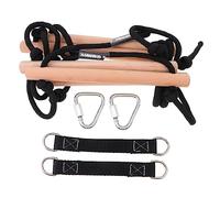 WEKAMOS Escalera de Madera para Juguete de Exterior para Entrenamiento y Recreación Escalera de Cuerda Resistente de Madera de Haya para Desarrollo y Juego Jardín