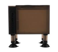 WEKAMOS Estuche Protector para Bomba de Agua Grande 150 CM Caja de Plástico Resistente Negra Filtro de Algodón Accesorio Doméstico para Jardín y Acuarios Contenedor para Bomba Fácil de