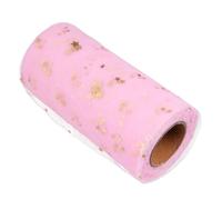 WEKAMOS Falda de Mesa con Lentejuelas y Tul Ligero Rosa para Decoración de Bodas y Fiestas Falda Decorativa Elegante y Duradera para