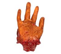 WEKAMOS Fiambrera de Órgano de Halloween 1 Pieza de Mano Cortada Falsa de PU Tamaño Real para Decoración Espeluznante y Juguete de Partes del Cuerpo Rotas Aterradoras