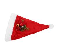 WEKAMOS Gorro de Santa Rojo Festivo para Adultos Sombrero de Navidad Cálido y Divertido Accesorio para Fiestas y Celebraciones Grupo de Año