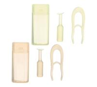 WEKAMOS Herramientas para Quitar E Insertar Lentes de Contacto con Punta de Silicona Suave, Juego de 2 Piezas en Amarillo y Verde, Aplicador Portátil para Cuidado Ocular en Casa y