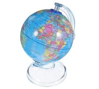 WEKAMOS Hucha Forma de Globo Terráqueo Creativa de PVC Resistente y Banco de Ahorro Decorativo para Escritorio Regalo Infantil para Fomentar el de Ahorrar Color Aleatorio Color Aleatorio