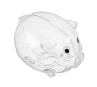 WEKAMOS Hucha para Niños Decoración Adorable 2 Piezas de Plástico Seguro con Diseño de Cerdito Transparente para Escritorios y Estanterías