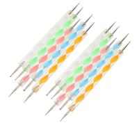 WEKAMOS Juego de Herramientas para Modelado de Arcilla y Cerámica 10 Piezas Punta Doble para Punteado y Adecuado para Pintura de Mandalas Arte Uñas y Manualidades Detalladas