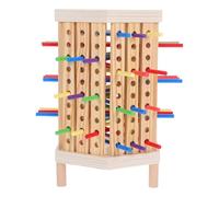 WEKAMOS Juego De Mesa De Madera con Palitos De Madera, Juguetes Educativos De Matemáticas, Juguete De Motricidad, Palo De Montessori para Niños