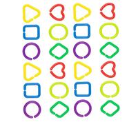 WEKAMOS Juguetes de Anillo Geométricos para Bebés 35 Piezas Juguetes Cognitivos de Educación Temprana para Desarrollo Motriz Superficie Suave Diseño Seguro Ideales para Guardería y