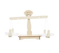 WEKAMOS Kit de Ciencia DIY Balance de Madera para Stem para Aprendizaje de Física y Manualidades Proyecto de Ensamblaje para Mayores de Años