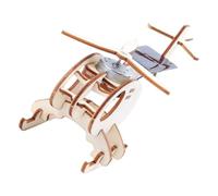 WEKAMOS Kit DIY Helicóptero Solar de Madera para de de Manual Educativo Juguete Científico de Invención y Creatividad Infantil