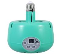 WEKAMOS Lámpara Calefactora para Cría de Pollitos con Ventilador Luz de Ajustable para Reptiles y Aves Emisor Térmico Duradero para Cálido Jaulas y Gallineros