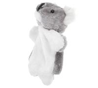 WEKAMOS Marioneta de Mano Interactiva de Koala de Peluche Pequeña, Juguete Educativo de Peluche Suave Color Gris Oscuro, Adecuado para Juegos y Aprendizaje en Casa o Escuela