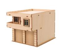 WEKAMOS Mini Casa de Madera para Mesa de Arena 3D sin Pintar, Modelo de Cabaña en Rompecabezas, Tamaño Compacto 4.3x3.1x3 Pulgadas, Decoración para Dioramas y Manualidades Educativas